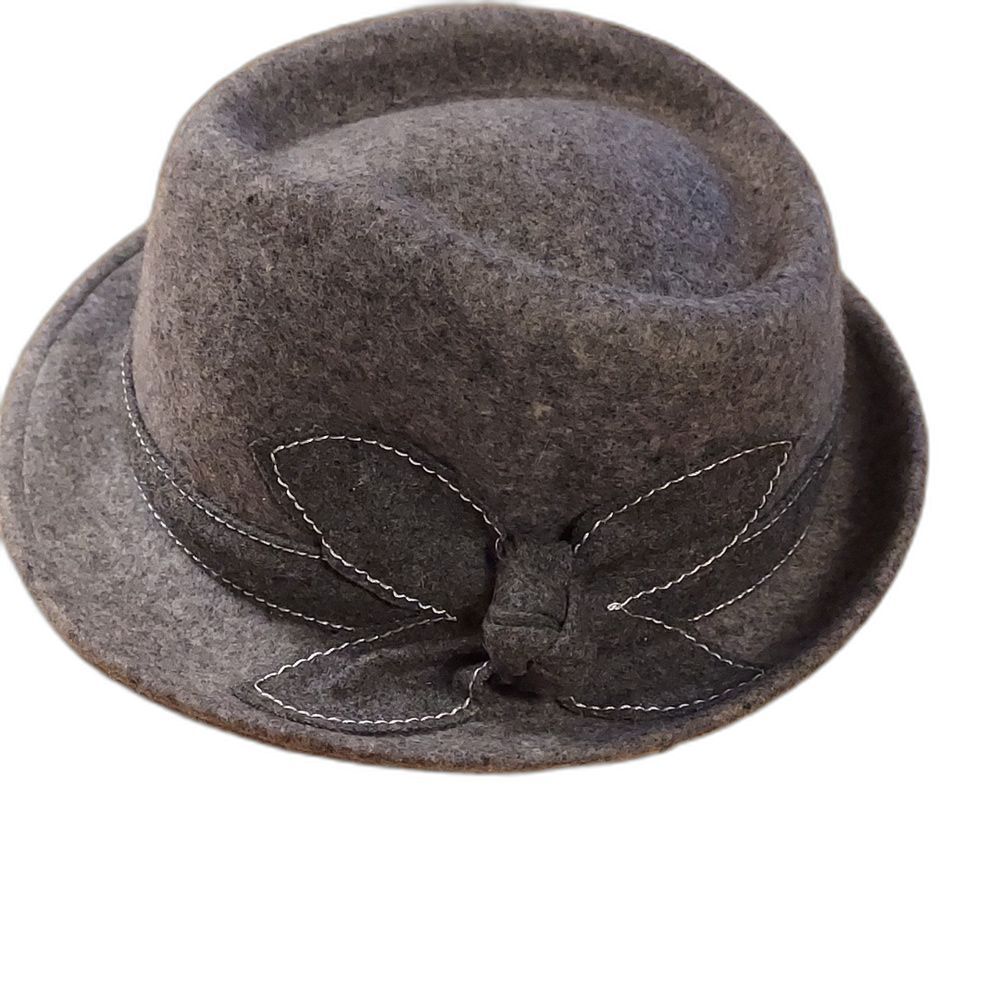 Sunday Afternoons Gray Wool Felt Fedora Hat SPF 50 Women